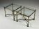 Ensemble de 2 tables d'appoint en métal vintage