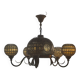 Chandelier 80s mosaic glass