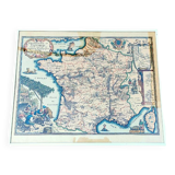 Tableau - Carte de France ancienne «Fromages et vignobles, Païs de Cocagne»