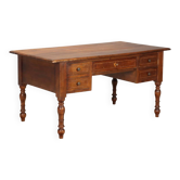 Antique writing desk in walnut, Italy, 20th century