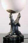 Louis Carvin otter lamp