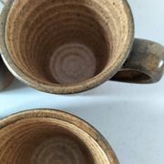Set of 5 Longchamp France cups and 5 saucers in Japandi style
