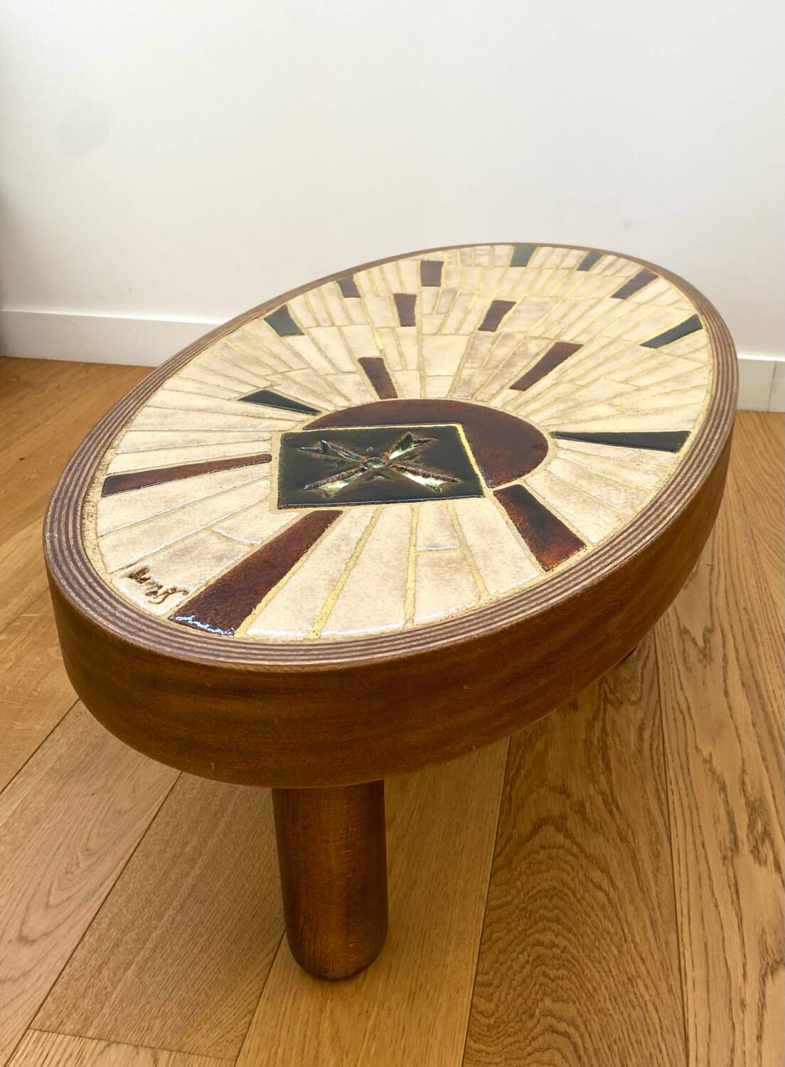 Vallauris ceramic coffee table