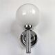 Pair of chrome wall lights