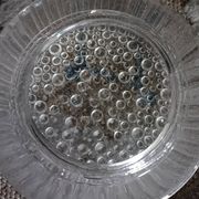 Plafonnier, applique en verre pressé, 1970