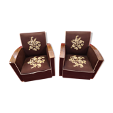 Art deco armchairs