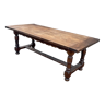 Old table solid oak long 200 x90 cm high 74 cm