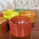 Set of 7 vintage Tupperware egg cups