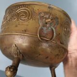 Antique table jardinière.