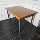 Vintage rectangular table with 2 extensions from the 60s