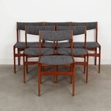 Set of six teak chairs, Danish design, 1960s, production: Denmark