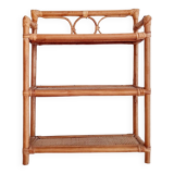 Old rattan shelf