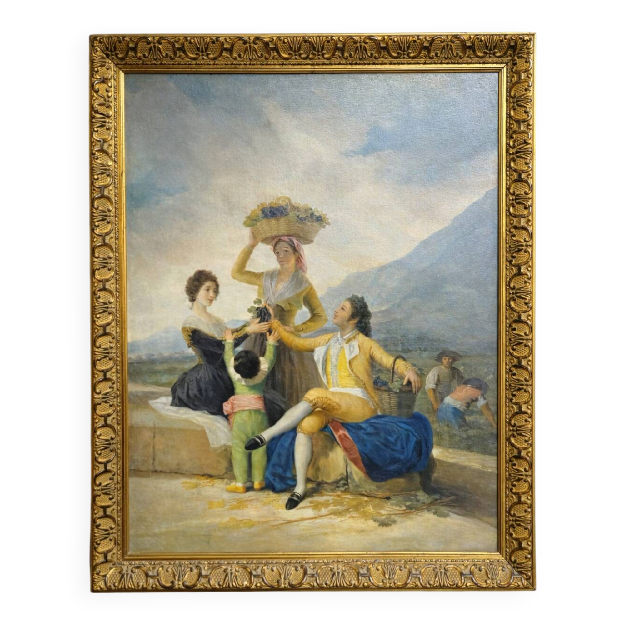 Gallant Scene in the Taste of the 18th Century – Oil on Panel - Italian School