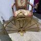 Fire screen fireplace fan bronze snake model