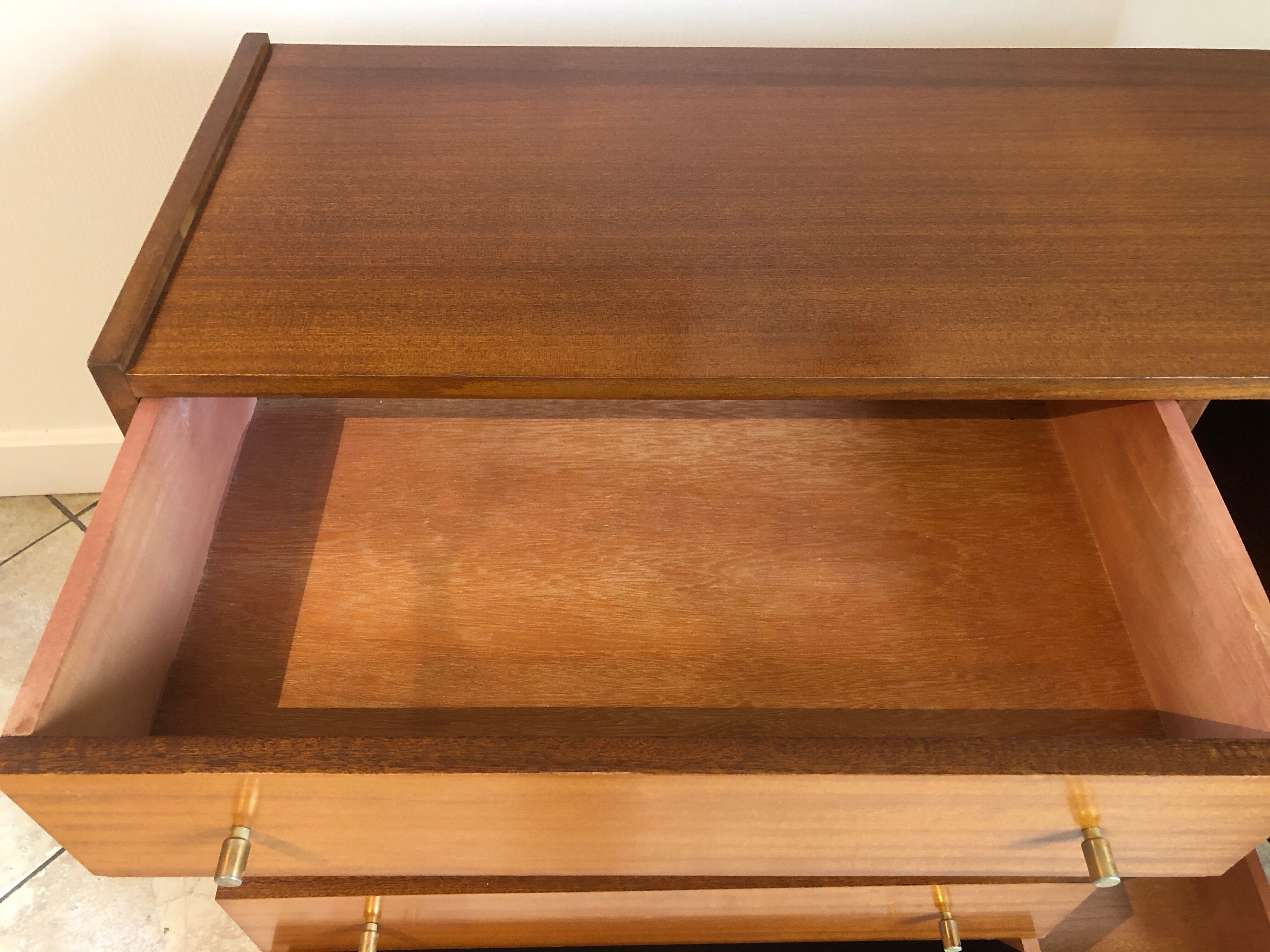 Vintage dresser, five drawers, one door, 60/70