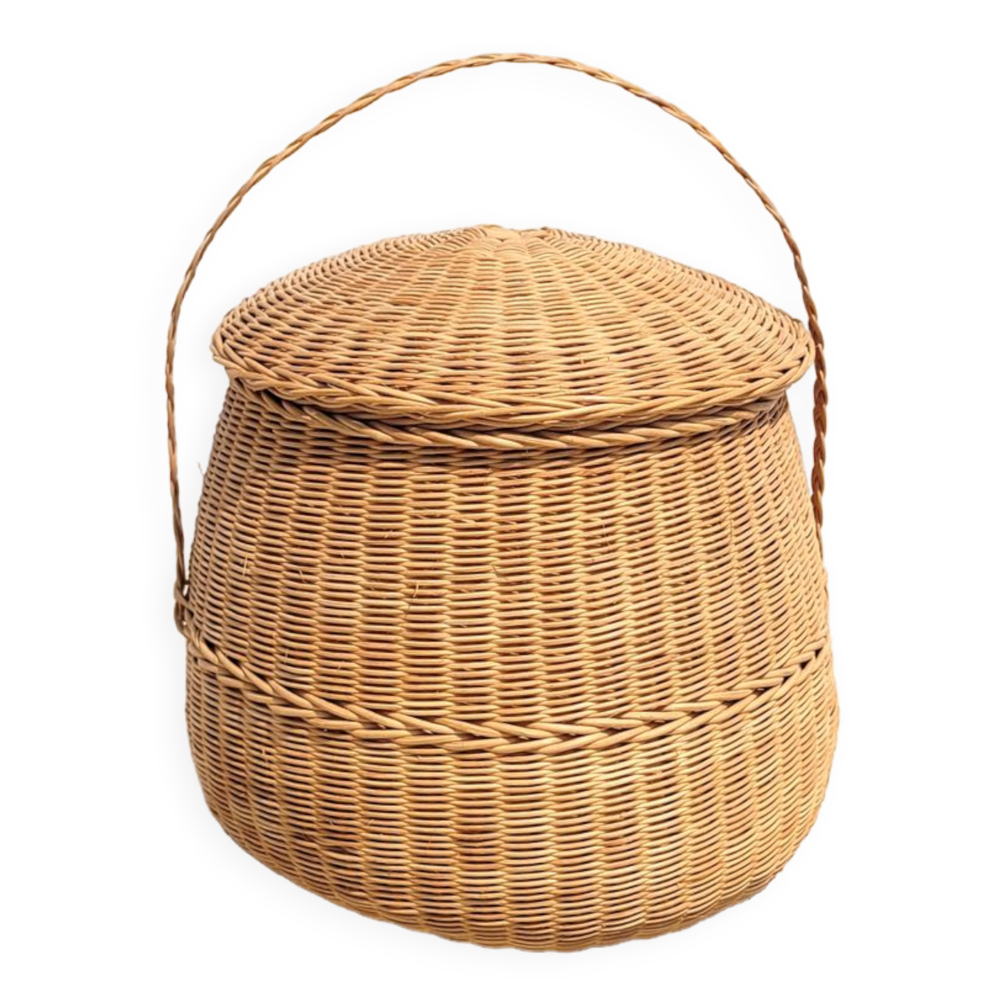 Rattan braided basket basket