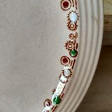 Old art deco plates from the 1930s, service "betty" earthenware Longwy
