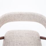 Eight dining chairs, designed by Th. Harlev for Farstrup Mobler, Denmark, 1950s, renovated