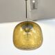 Amber Blown Glass Pendant – Organic Design 70's – Ø23cm