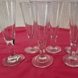 6 flutes champagne glasses