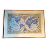 Air France Lucien Boucher 1950 planisphere.