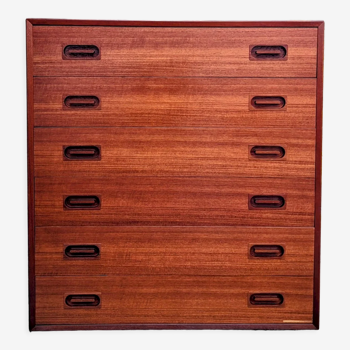 Danish teak chest of drawers by Dyrlund, 1960