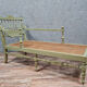 Recamier or provençal rest bench Napoleon III era in lacquered wood