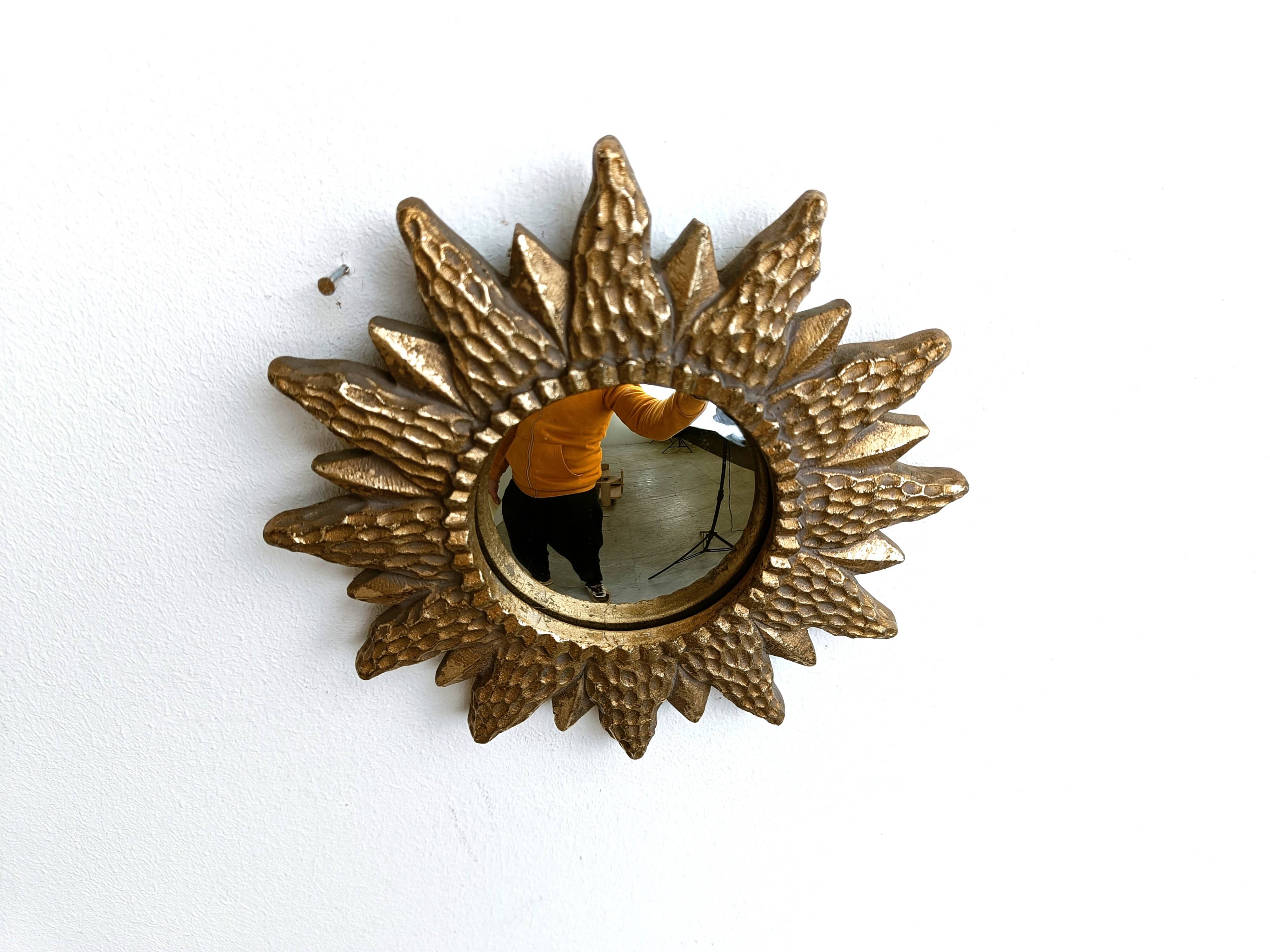 Vintage sunburst mirror, 1960s