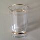 Lot de 9 verres à filets dorés