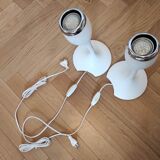 Pair of flexible tulip wall lights designed by Carl Ojerstam