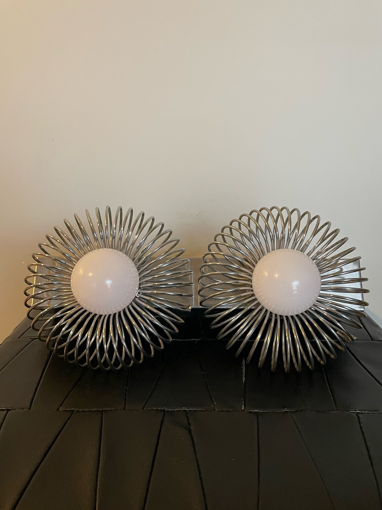 Vintage double spring wall lamp