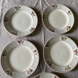 Flat plates Sarreguemines model Christiane