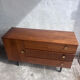 Commode vintage en noyer DDR, années 1960