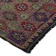Turkish Kilim Yuruk Vintage 173x284 cm Geometric Green and Blue