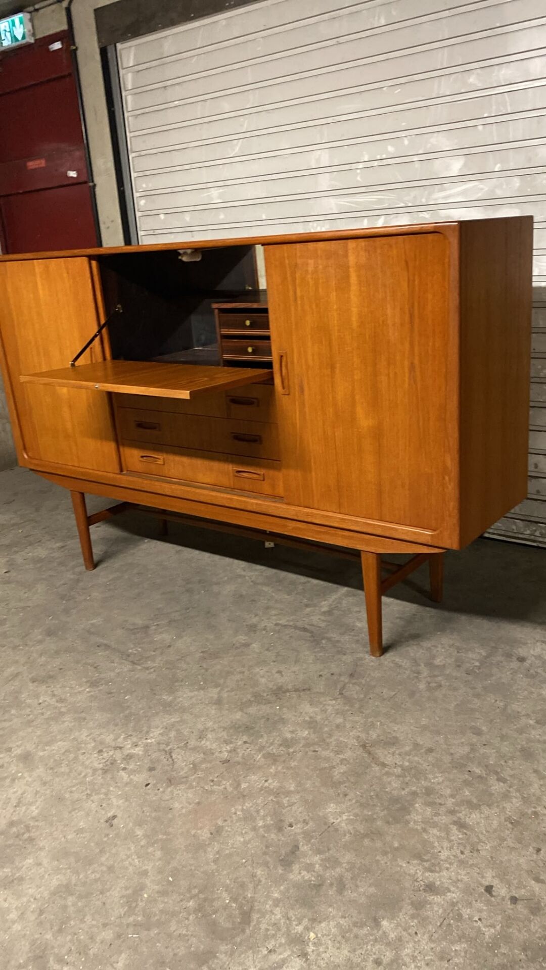 Vintage Scandinavian teak enfilade Clausen & son