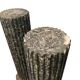 Pair of black and green scagliola columns from the 19th century.