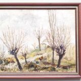 Paire de peintures à l'huile