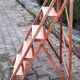 Varnished painter's step ladder