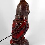 Important ceramic lamp / floor lamp, Owl, by Walter Gerhards