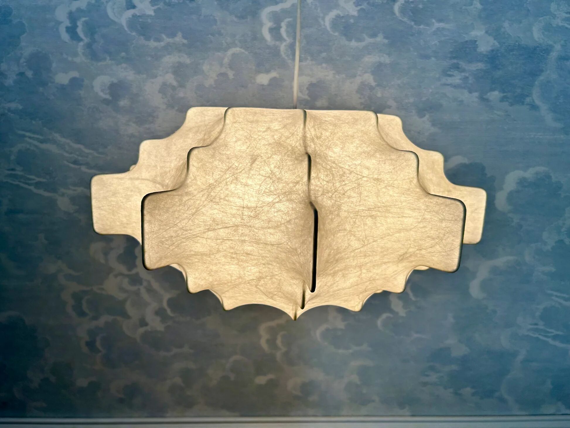 Suspension Cocoon by Goldkant, Germany, 1960s, in the style of Taraxacum S by Castiglioni FLOS.