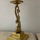 Pair of Empire lamps in bronze and sheet metal