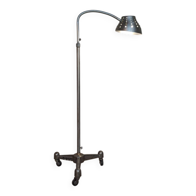 Lampadaire tripode industriel IDEAL Atomlux,  France 1950
