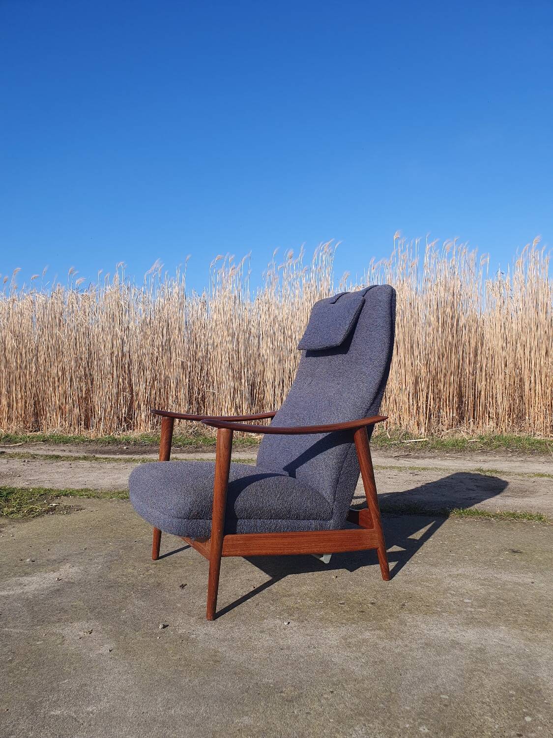 Vintage Norwegian design chair Combi Star Arnt lande Stokke recliner