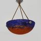 Art Deco suspension by Frères Muller Lunéville, made of glass paste.