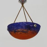 Art Deco suspension by Frères Muller Lunéville, made of glass paste.
