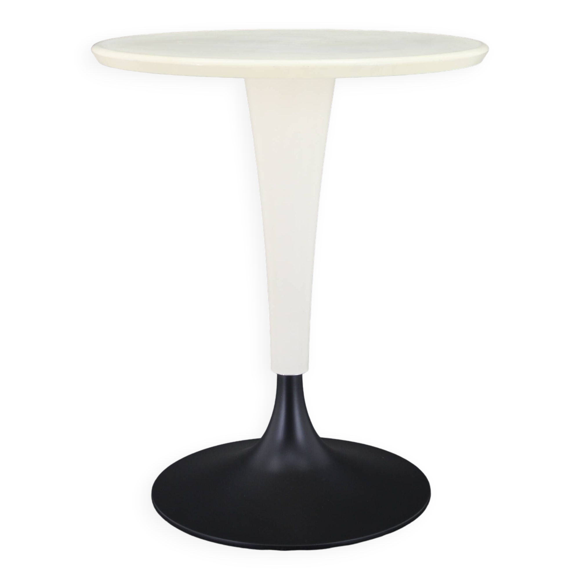 1990s Kartell Dr. Na Table in Cream White and Black by Philippe Starck, Italy