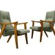 Chaises vintage par Edmund Homa Gfm 18, Pologne, années 1960, ensemble de 2