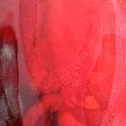 Red manganese plate Gérard HOFMANN Vallauris