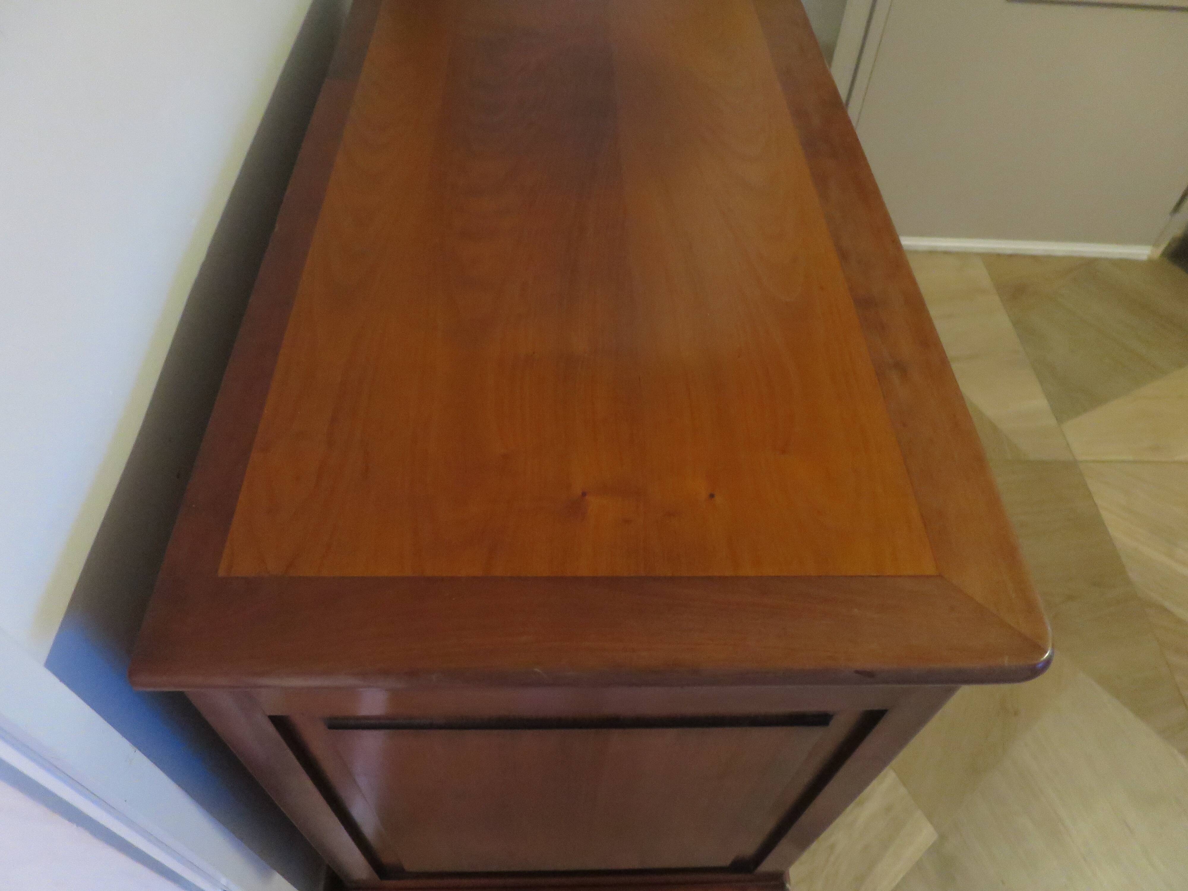 Antique - chest of drawers - 4 drawers - solid wood - cherry