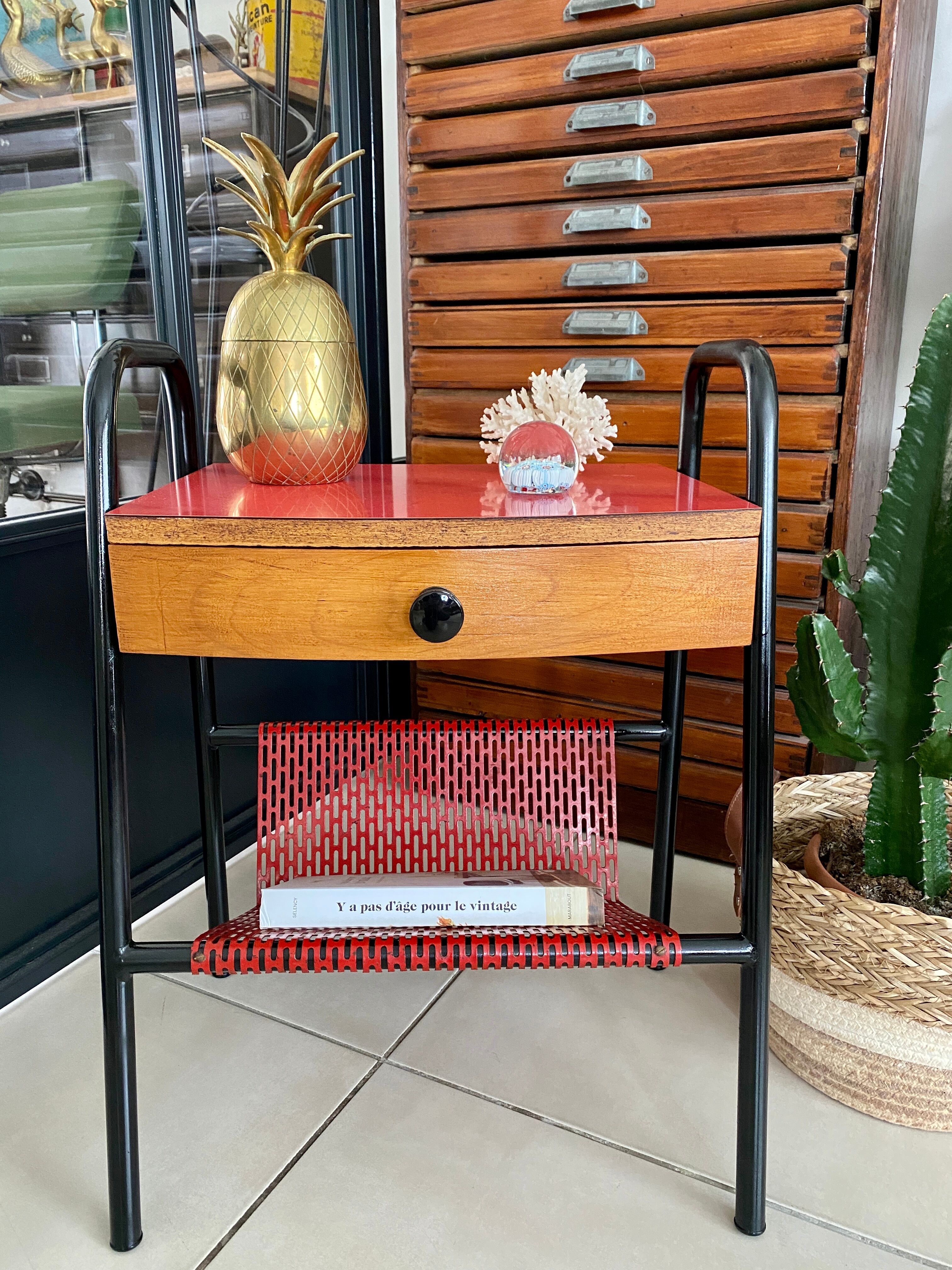 Vintage Hitier bedside table